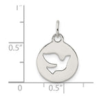 Sterling Silver Circle w/Dove Charm