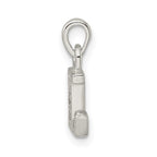 Sterling Silver CZ Letter L Initial Pendant