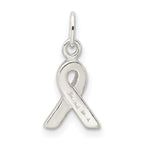 Sterling Silver Pink Enameled Awareness Charm