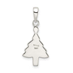 Sterling Silver Enameled Christmas Tree Pendant