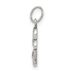 Sterling Silver Antiqued 4-Leaf Clover Charm