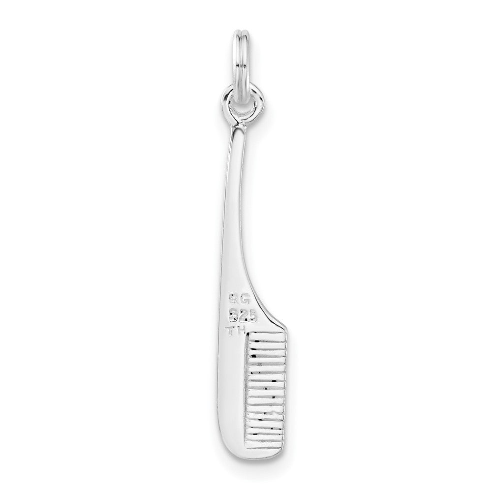 Sterling Silver Polished Comb Charm