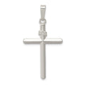 Sterling Silver Polished INRI Cross Pendant