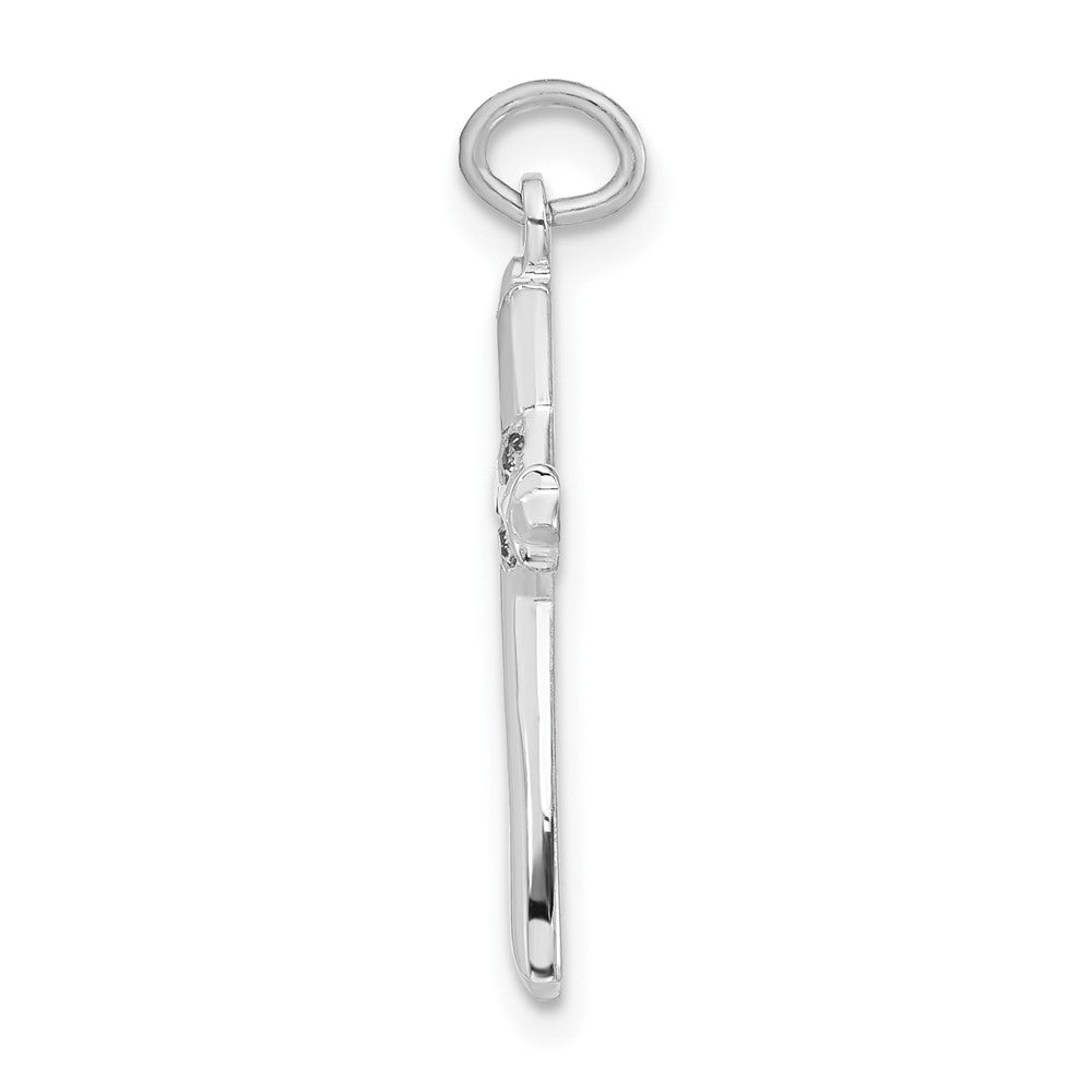 Sterling Silver CZ Cross Pendant