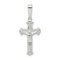 Sterling Silver Polished Crucifix Pendant