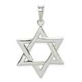Sterling Silver Polished Star of David Pendant