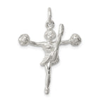 Sterling Silver Cheerleader Charm