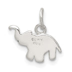 Sterling Silver Enameled Elephant Charm