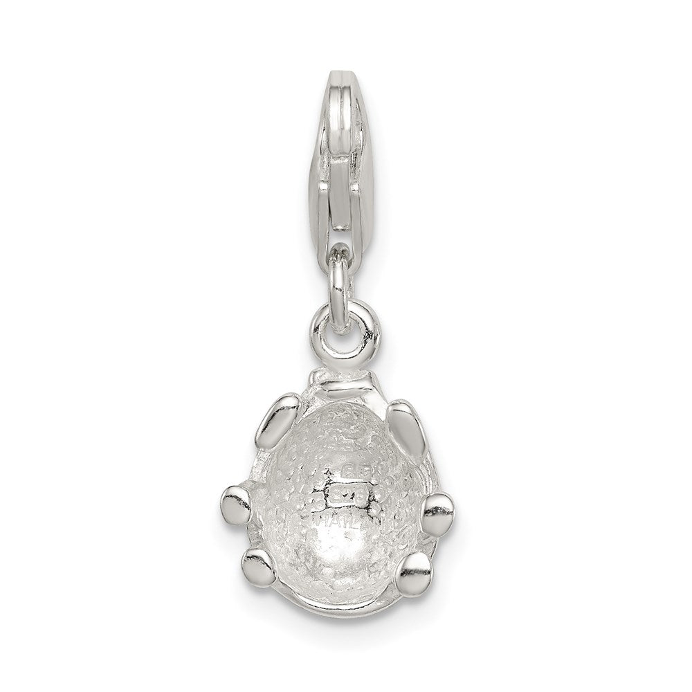 Sterling Silver Enameled Lady Bug Charm