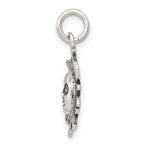 Sterling Silver Antiqued Sun Charm