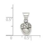 Sterling Silver Antiqued Acorn Pendant
