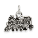 Sterling Silver Antiqued Train Charm