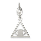 Sterling Silver Polished Evil Eye Charm
