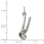 Sterling Silver Antiqued Pliers Charm