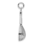 Sterling Silver Antiqued 3D Mandolin Charm