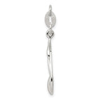 Sterling Silver Polished Music Note Charm