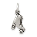 Sterling Silver Antiqued Roller-skate Charm