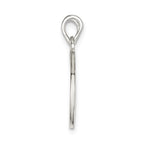 Sterling Silver Polished Mini I Love You Break Apart Heart Pendant