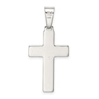 Sterling Silver Polished Cross Pendant