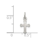 Sterling Silver Polished Cross Charm