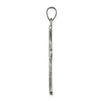Sterling Silver Antiqued, Polished and Brushed Latin Cross Pendant