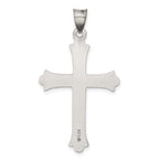 Sterling Silver Antiqued, Polished and Brushed Latin Cross Pendant
