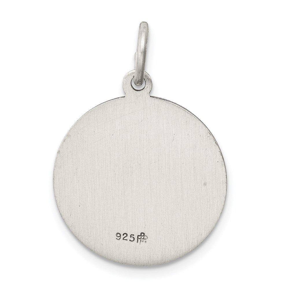 Sterling Silver Antiqued and Brushed Pope Francis Medal