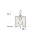 Sterling Silver Letter M Initial Charm