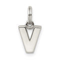 Sterling Silver Letter V Initial Charm