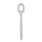 Sterling Silver Polished Snowflake Charm
