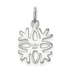 Sterling Silver Polished Snowflake Charm
