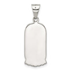 Sterling Silver Antiqued Good Luck Icon Pendant