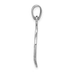 Sterling Silver Rhodium-plated Polished Celtic Knot Pendant
