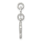 Sterling Silver Polished Paw Print Charm