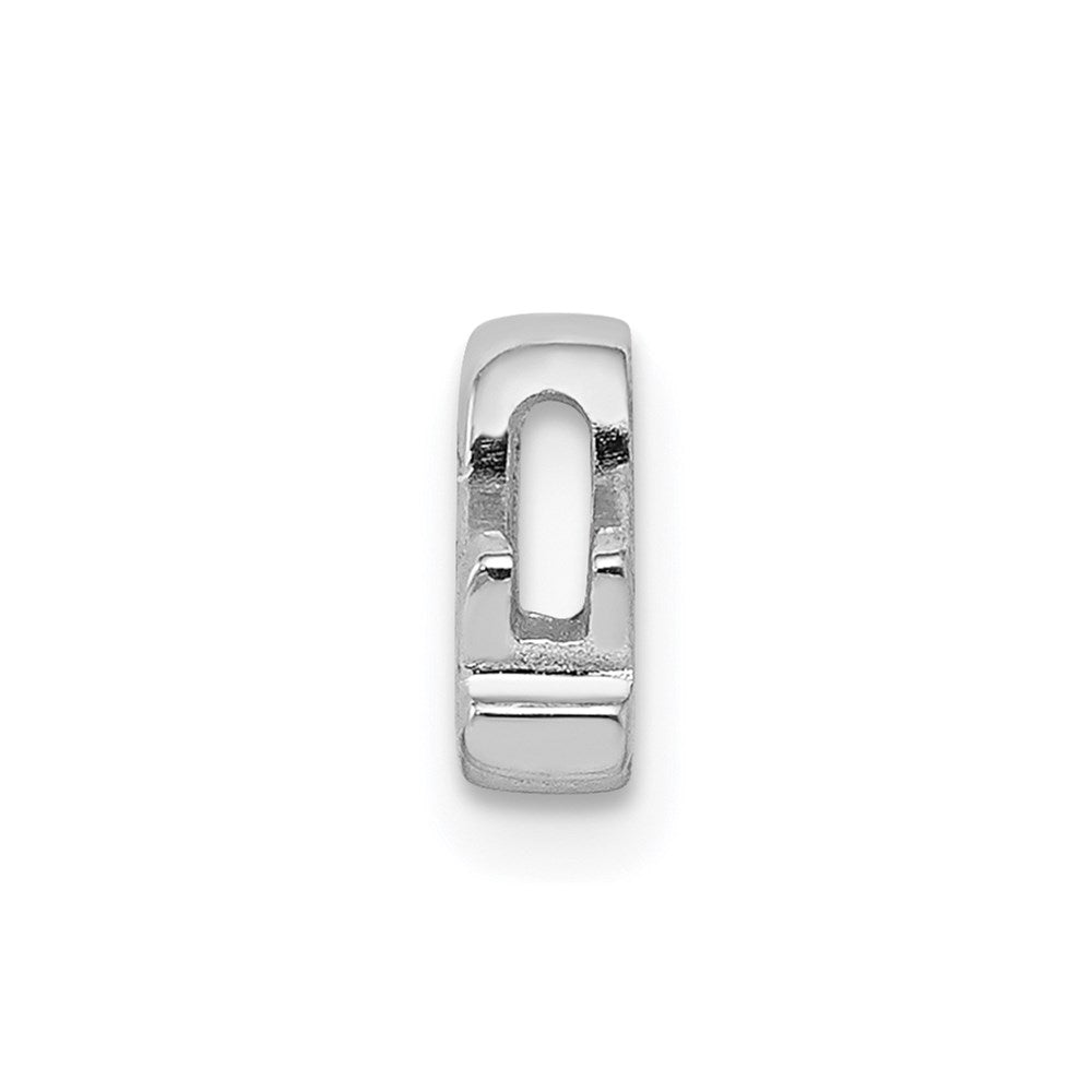 Silver Notes Sterling Silver Rhodium plated Ampersand Slide Charm