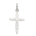 Sterling Silver Polished Passion Cross Charm