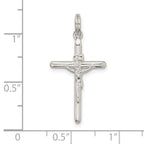 Sterling Silver Polished INRI Crucifix Charm