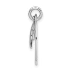 Sterling Silver Rhodium-plated Love You To Moon & Back Pendant