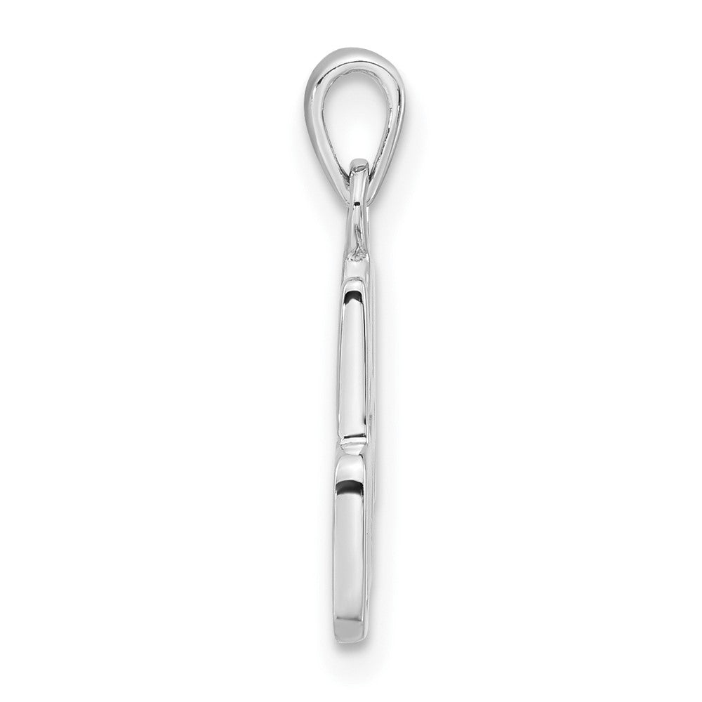 Sterling Silver Rhodium-plated Polished IM GOOD Pendant