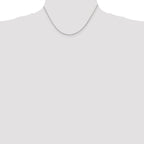 Sterling Silver 1.5mm Beveled Oval Cable Chain