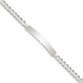 Sterling Silver ID Curb Link Bracelet