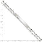Sterling Silver Curb ID Bracelet