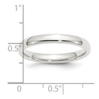 Sterling Silver 3mm Comfort Fit Band