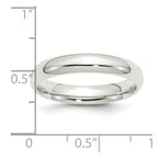 Sterling Silver 4mm Comfort Fit Band