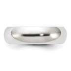 Sterling Silver 6mm Comfort Fit Band