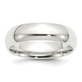 Sterling Silver 6mm Comfort Fit Band