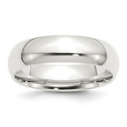 Sterling Silver 6mm Comfort Fit Band