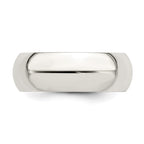 Sterling Silver 7mm Comfort Fit Band