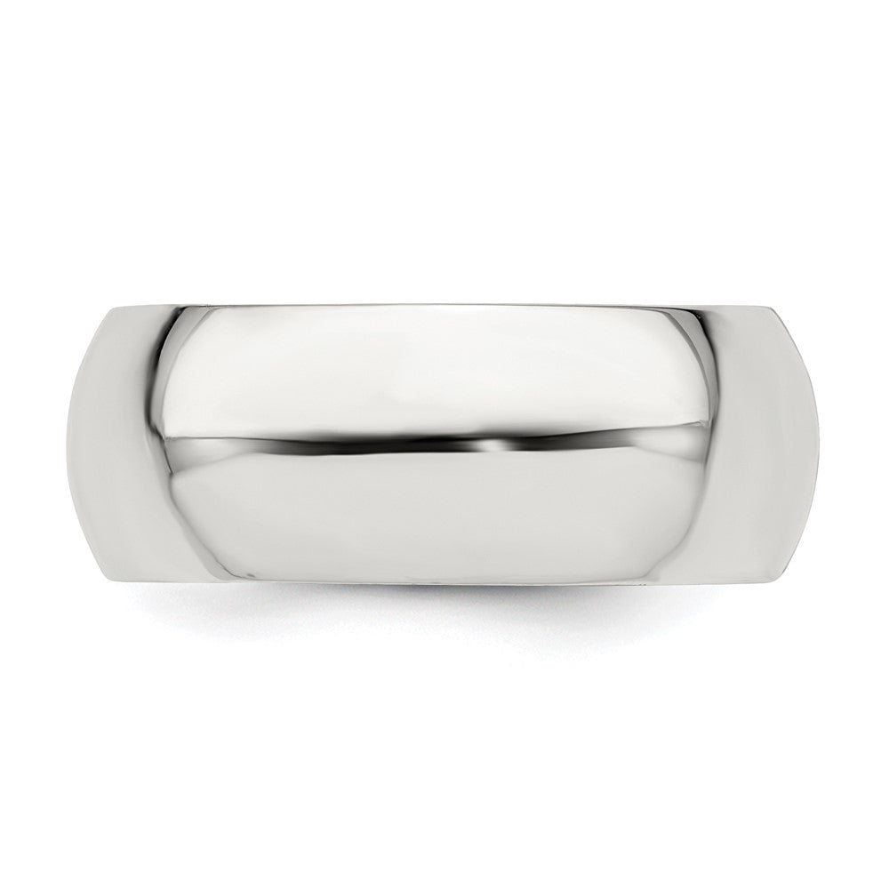 Sterling Silver 8mm Comfort Fit Band