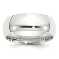 Sterling Silver 8mm Comfort Fit Band